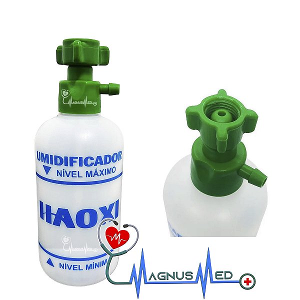 Copo Umidificador Para Oxigênio 250ml Rosca Nylon