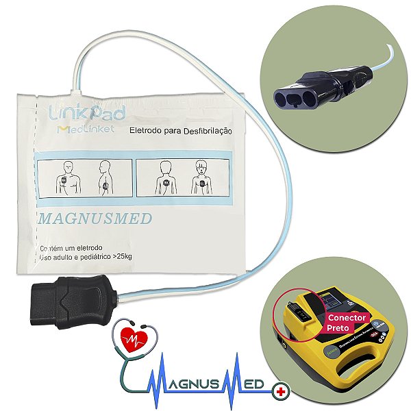 Eletrodo ( Pás ) Adulto Compatível Cmos Drake Life 400 Futura F7988