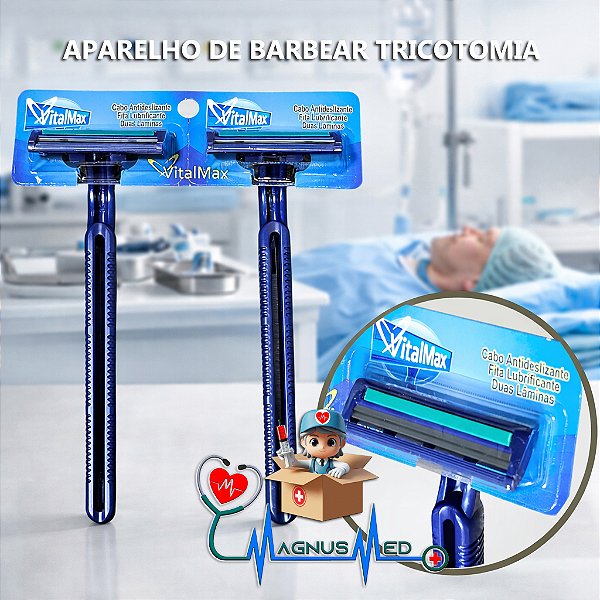 Kit 24 Aparelho De Barbear Tricotomia C/2 Laminas