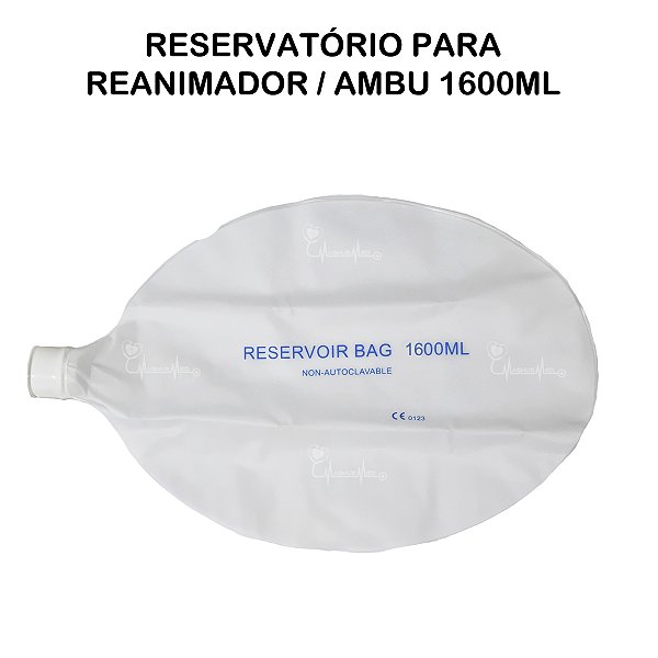 Reservatório Para Ressuscitador Reanimador Pulmonar Infantil 1600ml Conexão 25mm