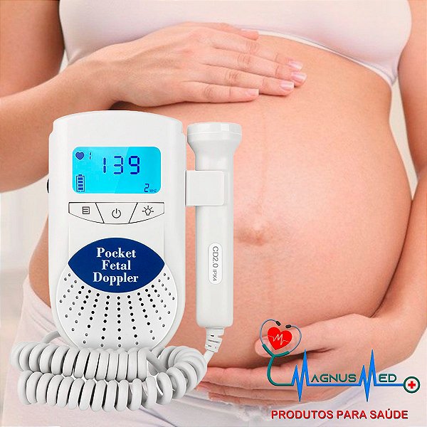 Doppler Fetal Monitor Sonar Detector SonoSound para Sons E Batimentos Cardíacos bebê - Contec