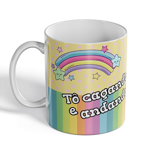 Caneca Tô Andando e Cagando