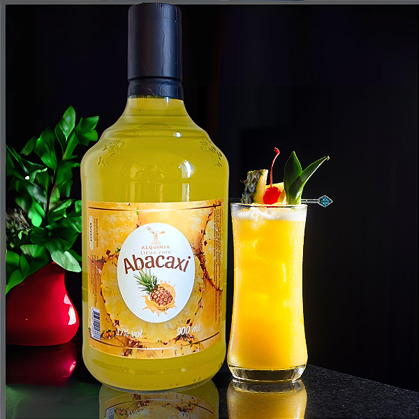 Licor Fino de Abacaxi Alquimia 900 ml (vidro)