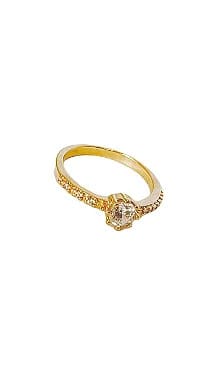 Anel  Solitário Com Zircônias -Banhado Em Ouro18k