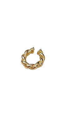 Piercing Fake Carol -  Tubo Torcido - Folheado A Ouro18k