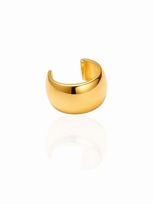 Piercing Fake Maria Liso Largo - Folheado A Ouro18k
