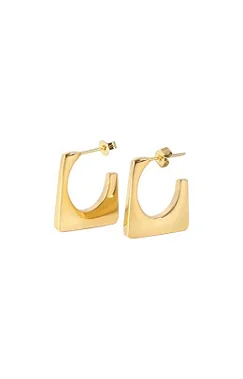 Brinco Argola Classy G  - Banhado Em Ouro18k