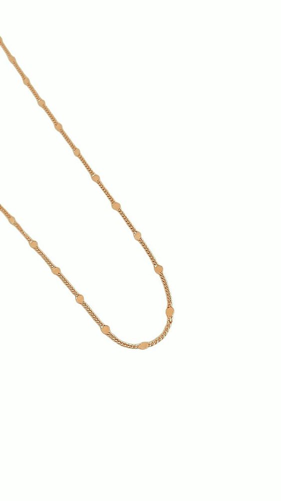 Colar Giulietta 35cm - Banhado Em Ouro18k