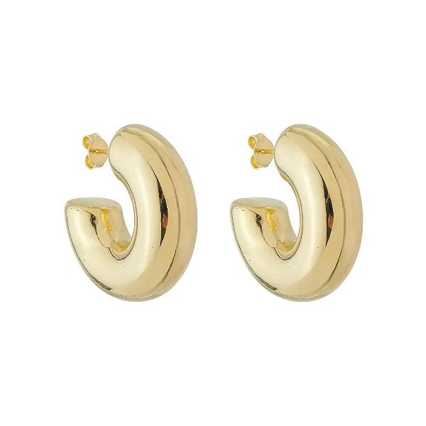 Brinco Argola Drop - Banhado Em Ouro18k