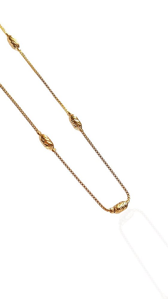 Colar Amêndoa - Banhado Em Ouro18k