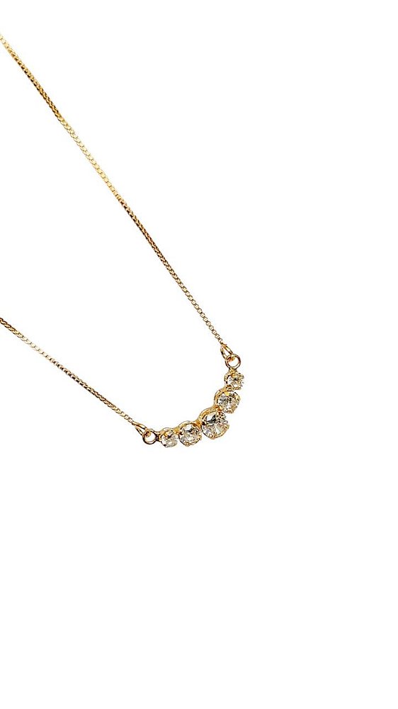 Colar Gale Zircônias - Banhado Em Ouro18k
