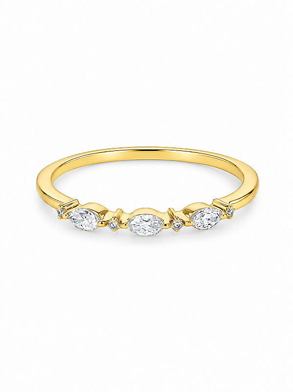 Anel Aparador Liv - Banhado Em Ouro18k