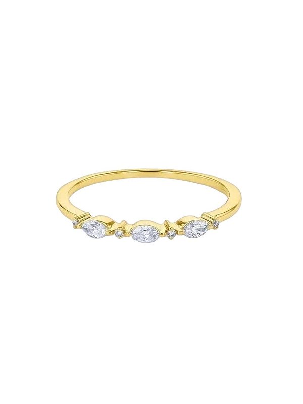 Anel Aparador Liv - Banhado Em Ouro18k