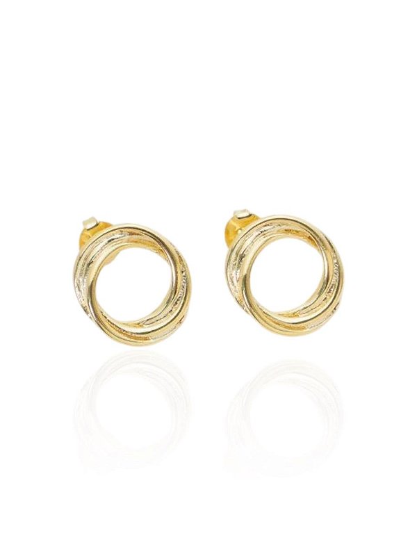 Brinco Ninho - Banhado Em Ouro18k