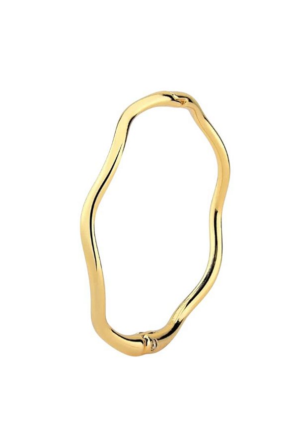 Bracelete Ondulado Amélie- Banhado Ouro18k