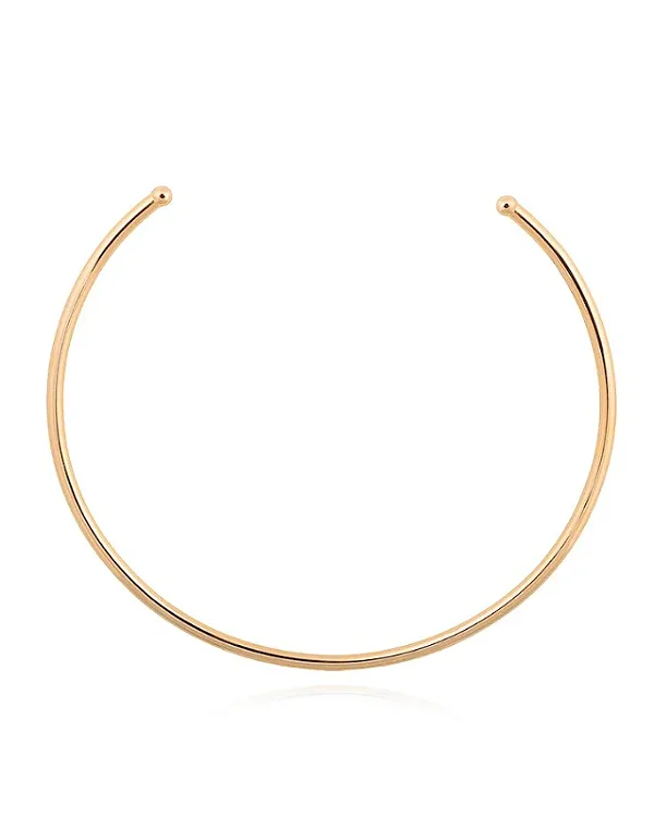 Colar Chocker Rígida - Banhada no Ouro18k