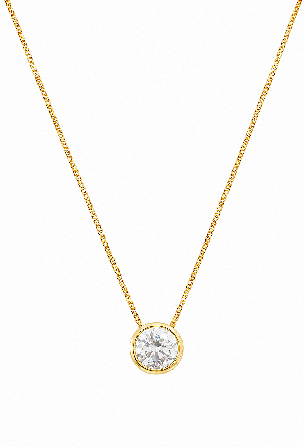Colar Ponto de Luz Liv - Banhado Em Ouro18k