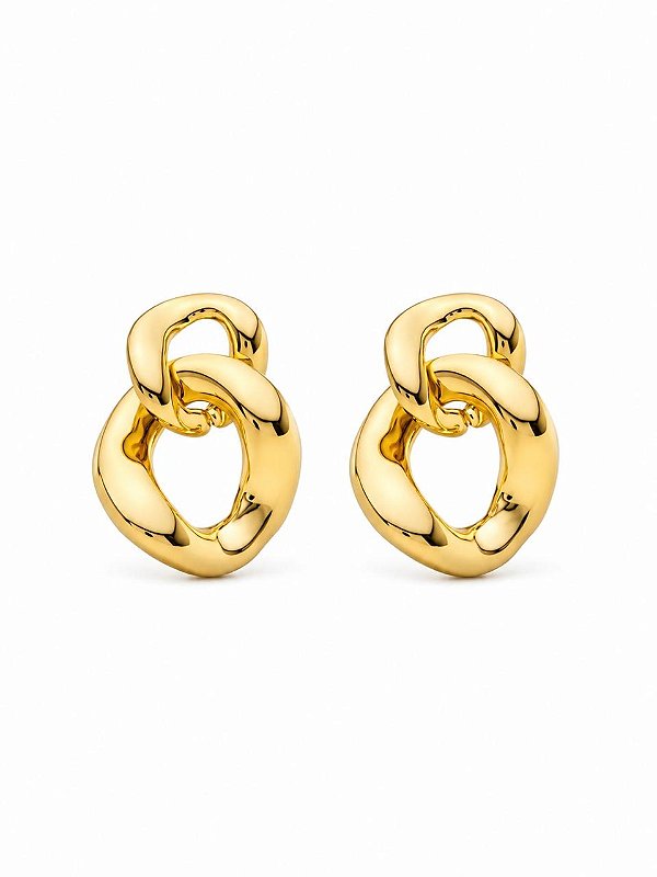 Brinco Elos - Banhado Ouro18k