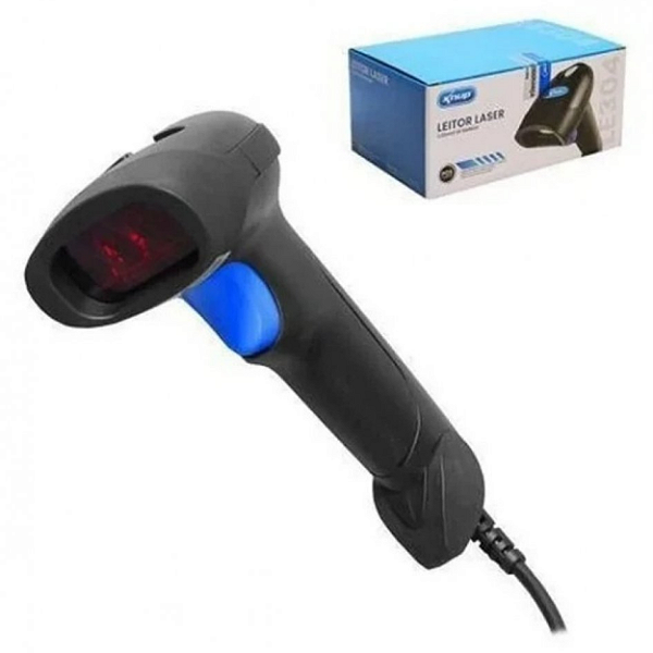 Leitor de Código de Barras e Boletos com Fio KP-1017A - Knup