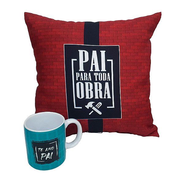 Presente Para Pai - Dia Dos Pais - Kit Com Almofada E Caneca