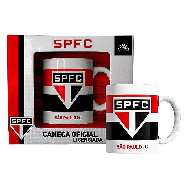 Caneca Do São Paulo 330 mL Presente Para São Paulino Produto Oficial Licenciado