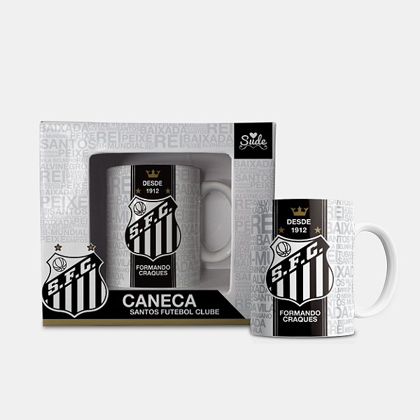 Caneca Do Santos 330 mL Presente Para Santista Produto Oficial Licenciado