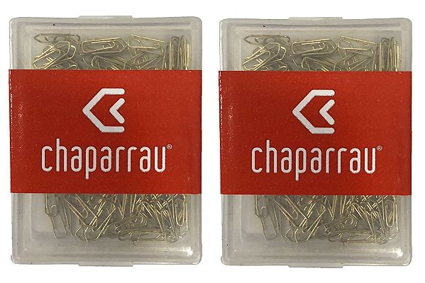 Mini Clipes Clips Dorados Nr. 5 Kit 2 Caixas C/ 100 Un Cada