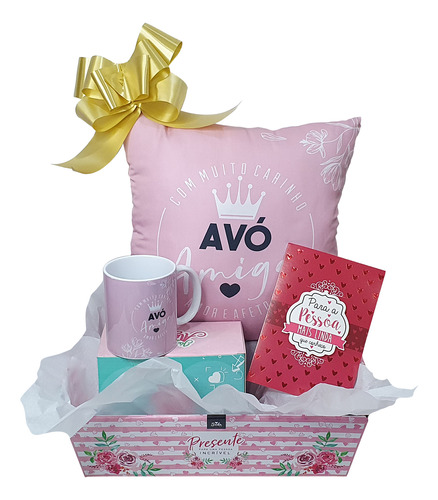 Kit De Presentes Para Vovó - Avó - Cesta Para Minha Vó