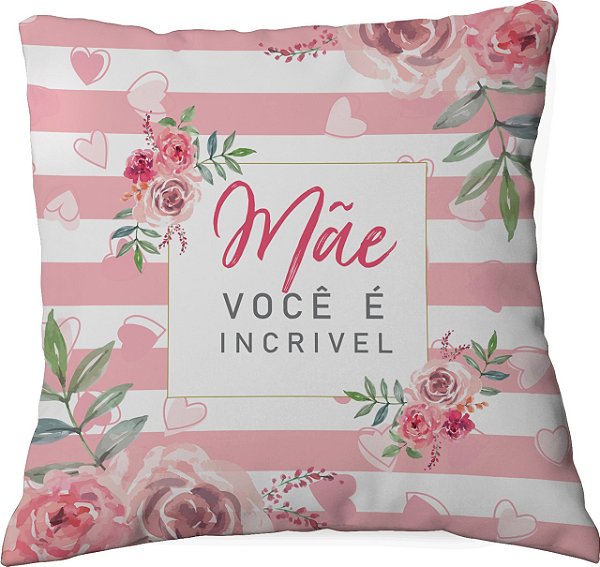Almofada quadra de dia das Mães - Presente Para Mãe