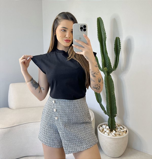 T-SHIRT MUSCLE TEE - PRETO