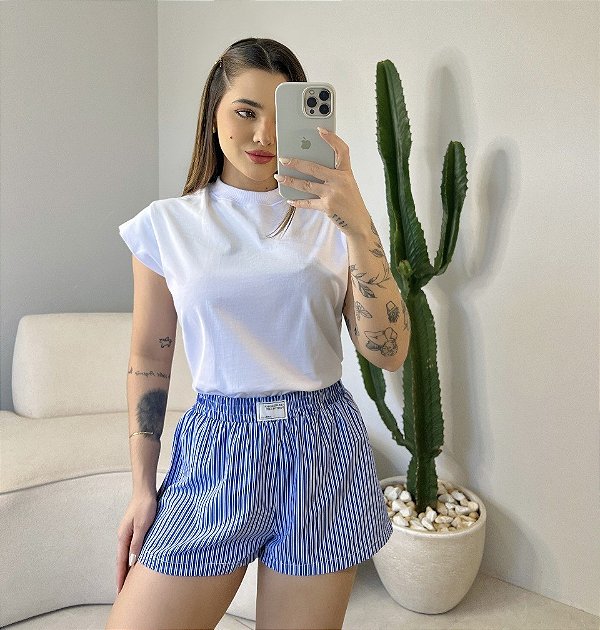 T-SHIRT MUSCLE TEE - BRANCO