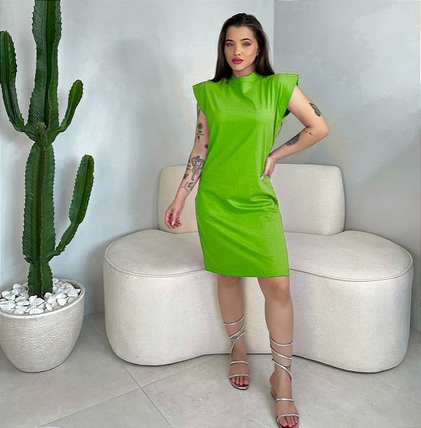 VESTIDO MUSCLE TEE - VERDE FOLHA
