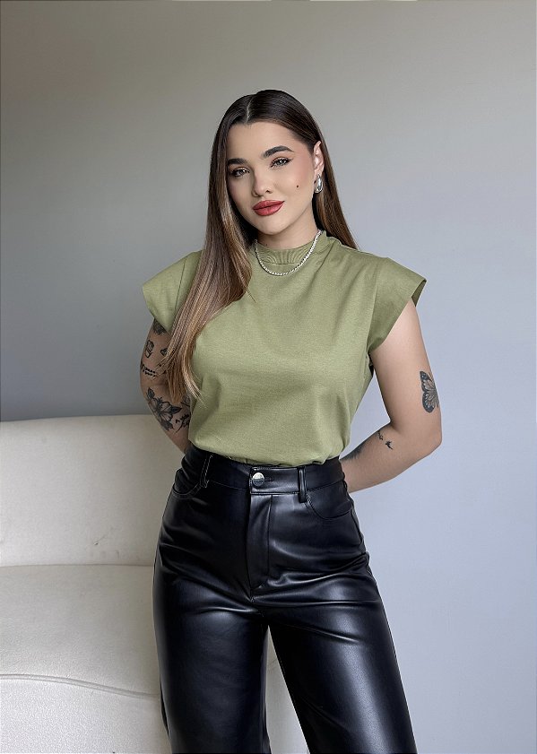 T-SHIRT MUSCLE TEE - VERDE PISTACHE