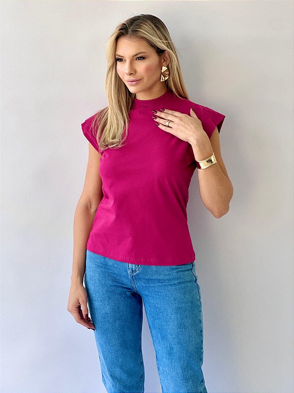 T-SHIRT MUSCLE TEE - ROSA CARMIM
