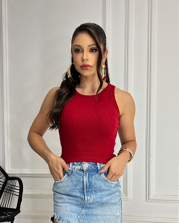 CROPPED RIBANA - VERMELHO