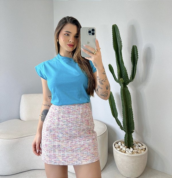 T-SHIRT MUSCLE TEE - ACQUA BLUE