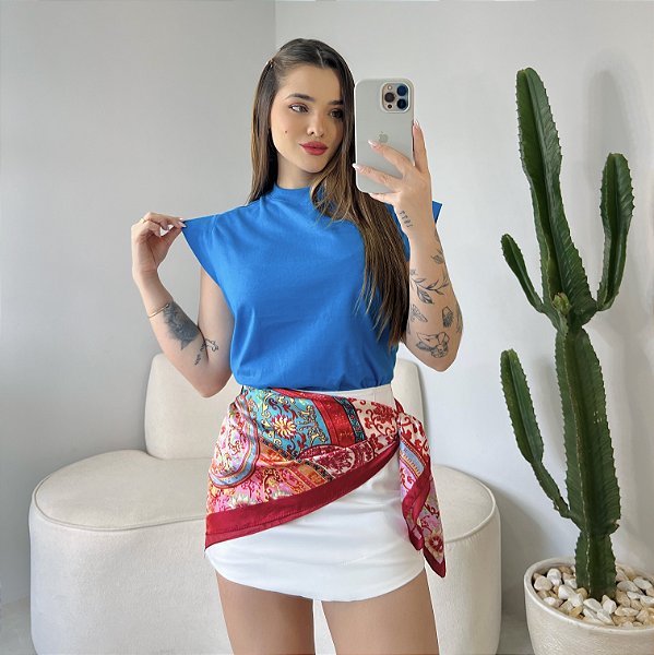 T-SHIRT MUSCLE TEE - AZUL REAL