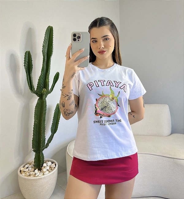 T-SHIRT PITAYA - BRANCO