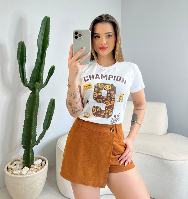 T-SHIRT 9 CHAMPION - OFF WHITE