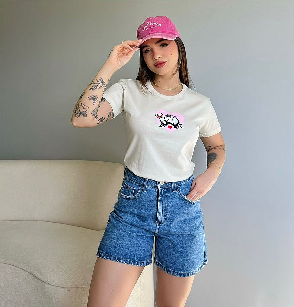 T-SHIRT TATU DO BEM - BEGE NATURAL