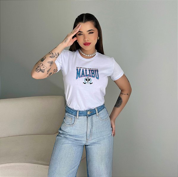 T-SHIRT MALIBU - BRANCO