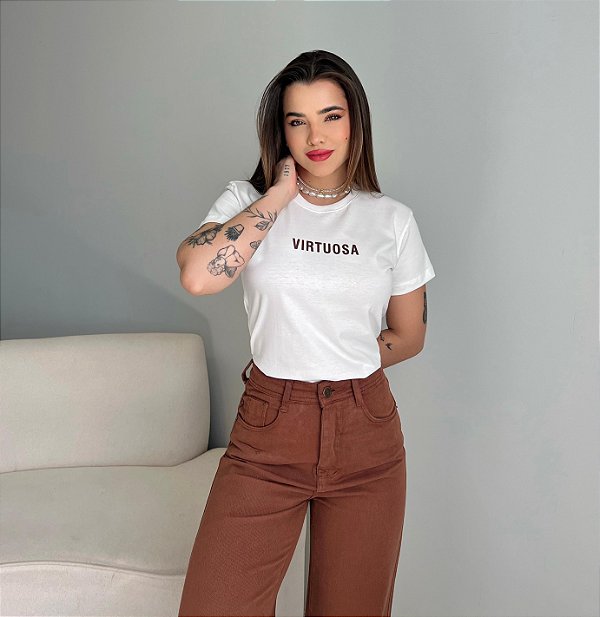 T-SHIRT VIRTUOSA - OFF WHITE