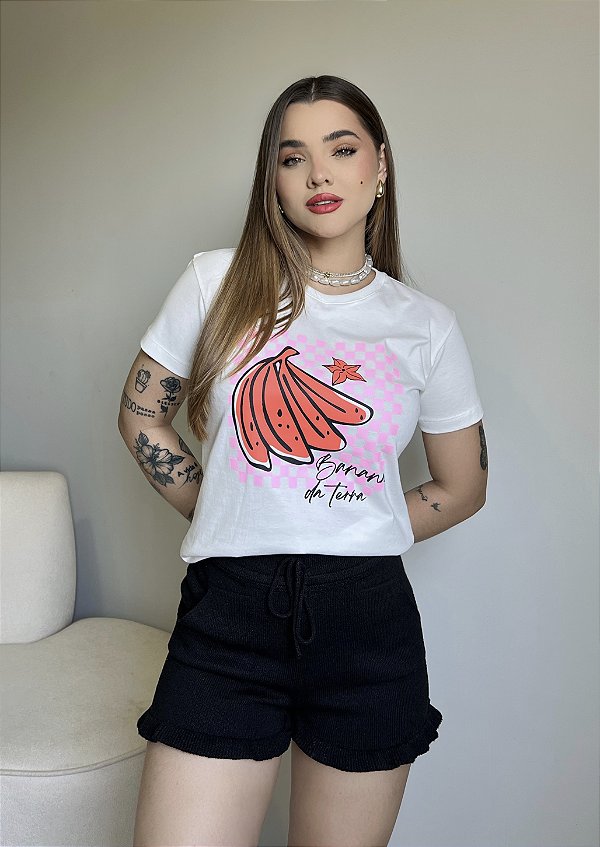 T-SHIRT BANANA DA TERRA - OFF WHITE