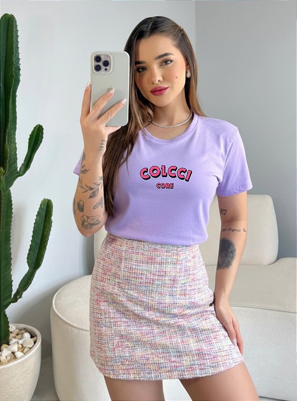 T-SHIRT COLCCI CORE - LILAS