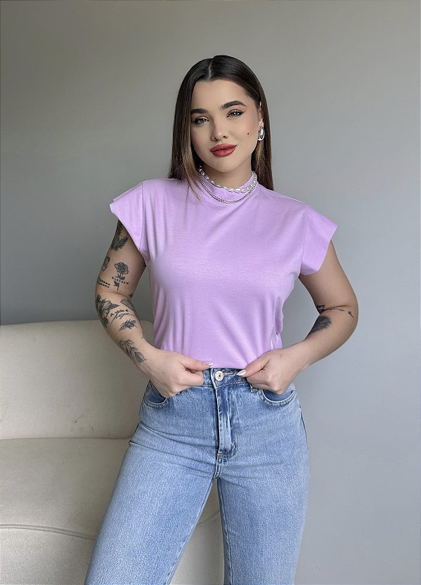 T-SHIRT MUSCLE TEE - ROXO POESIA