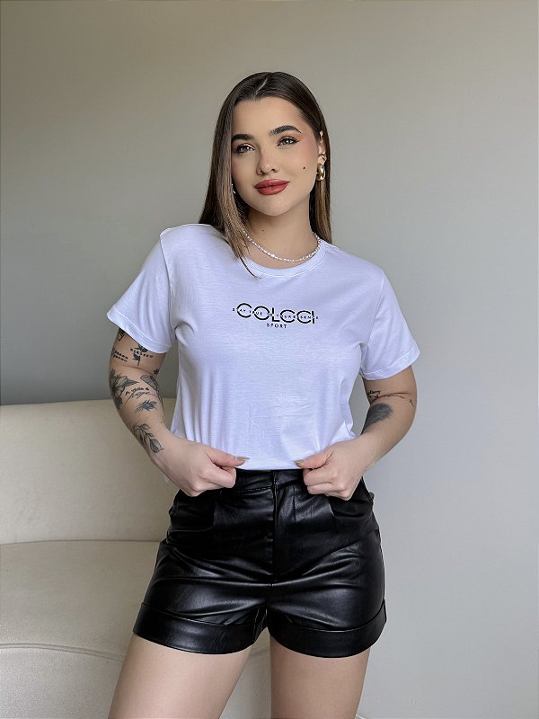 T-SHIRT COLCCI STAY TRUE TO - BRANCO