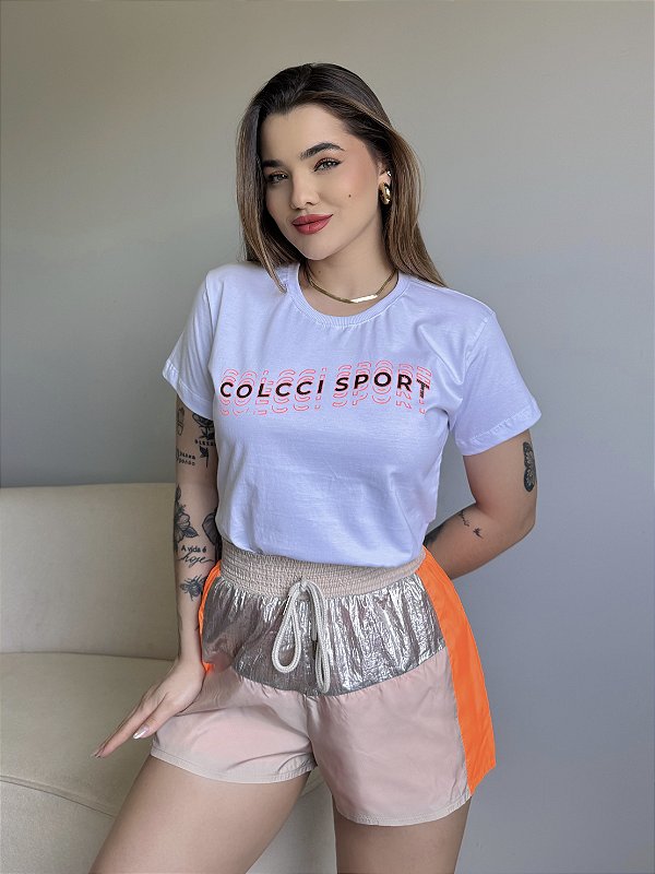 T-SHIRT COLCCI SPORT ALTO RELEVO - BRANCO