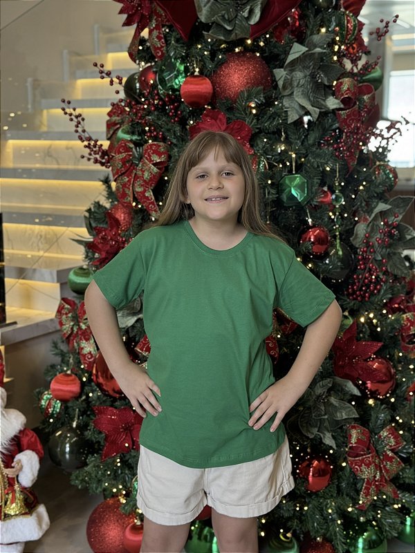 T-SHIRT INFANTIL LISA - VERDE BANDEIRA