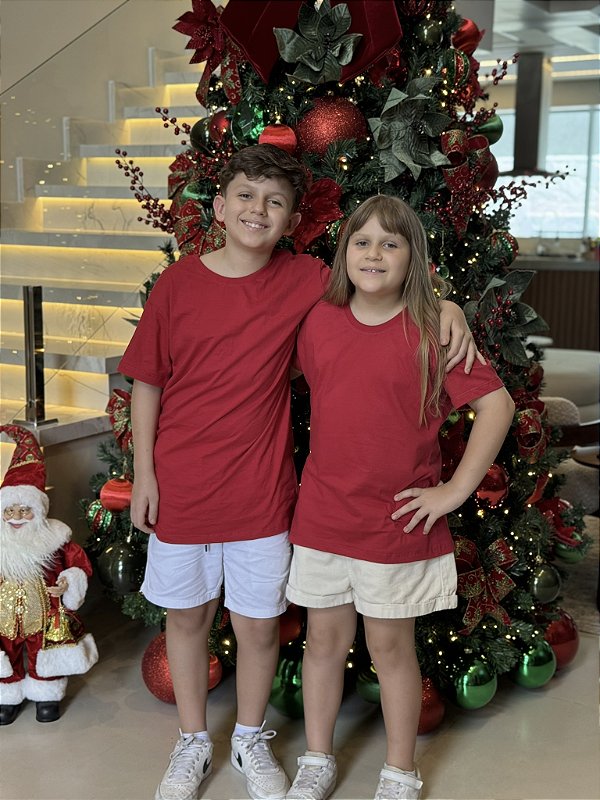 T-SHIRT INFANTIL LISA - VERMELHO