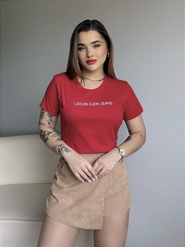 T-SHIRT CALVIN KLEIN JEANS - VERMELHO